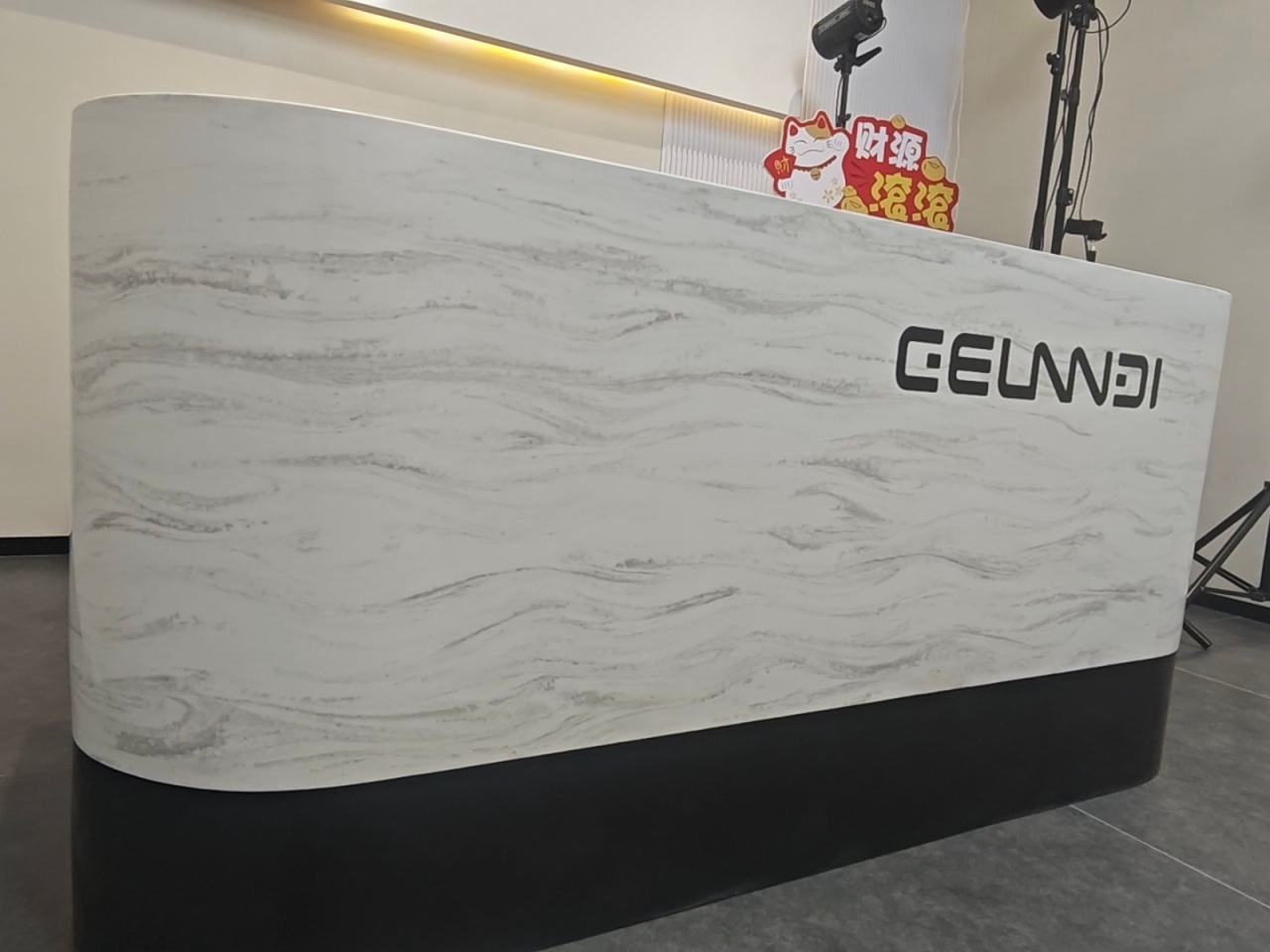 gma5004 solid surface reception desk