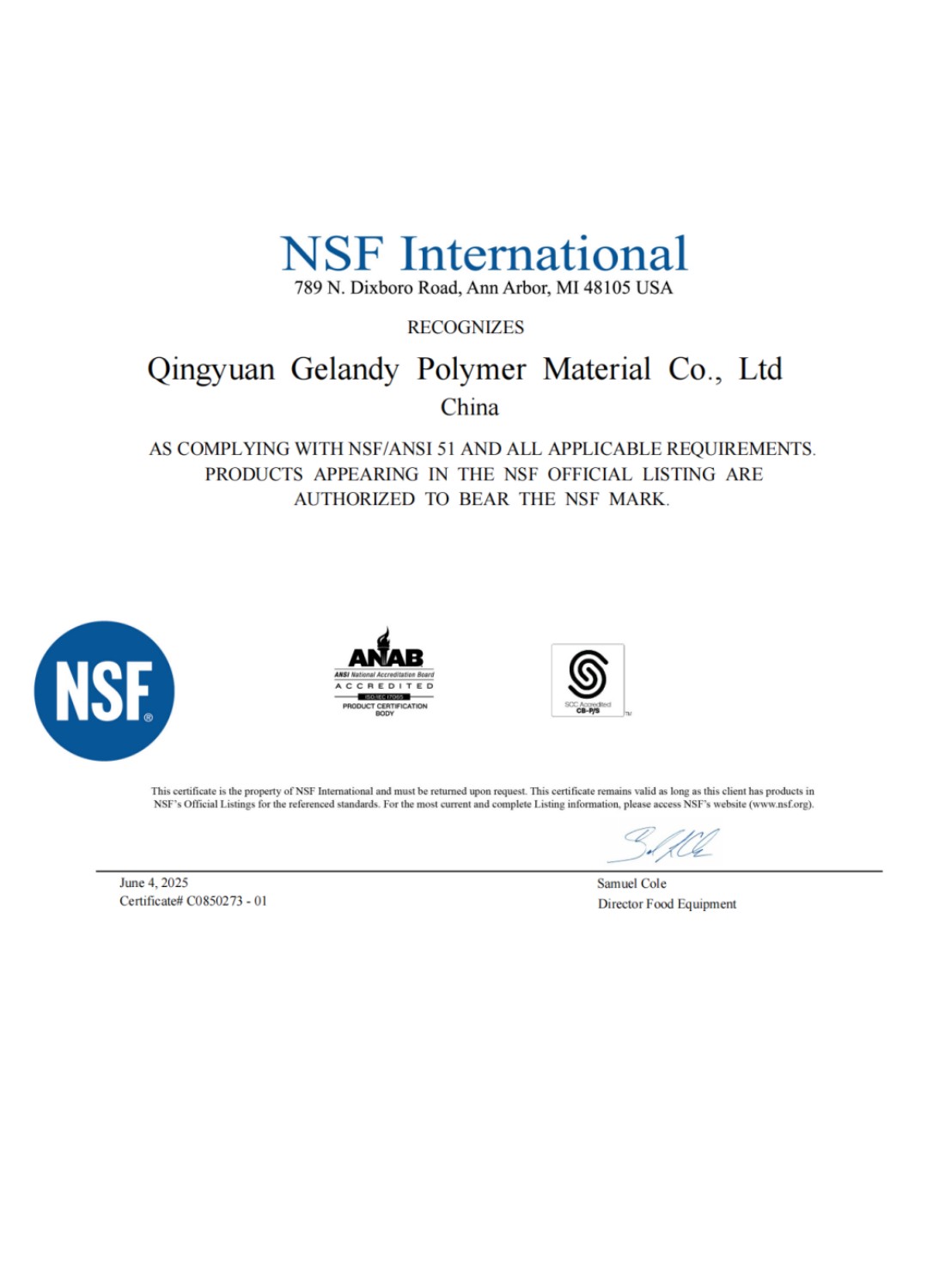  NSF International 